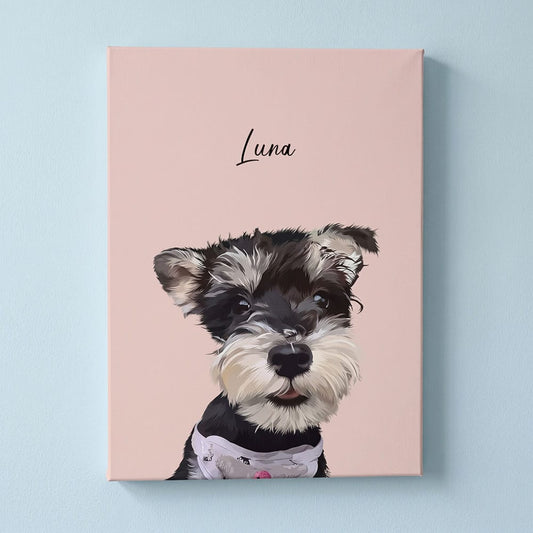 Modern Style Custom Pet Portrait