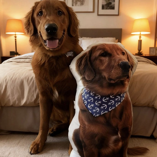 Custom Dog Shaped Memorial Pillow for Pet Owners from Pet Picture