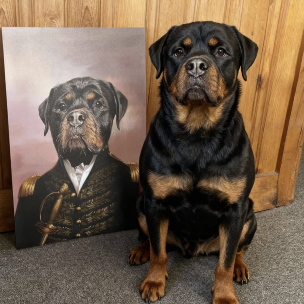 The General - Custom Renaissance Pet Portrait