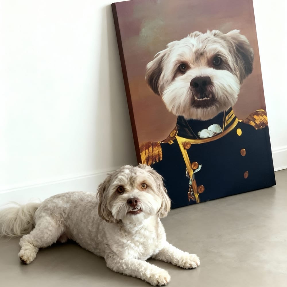 The Admiral - Custom Renaissance Pet Portrait