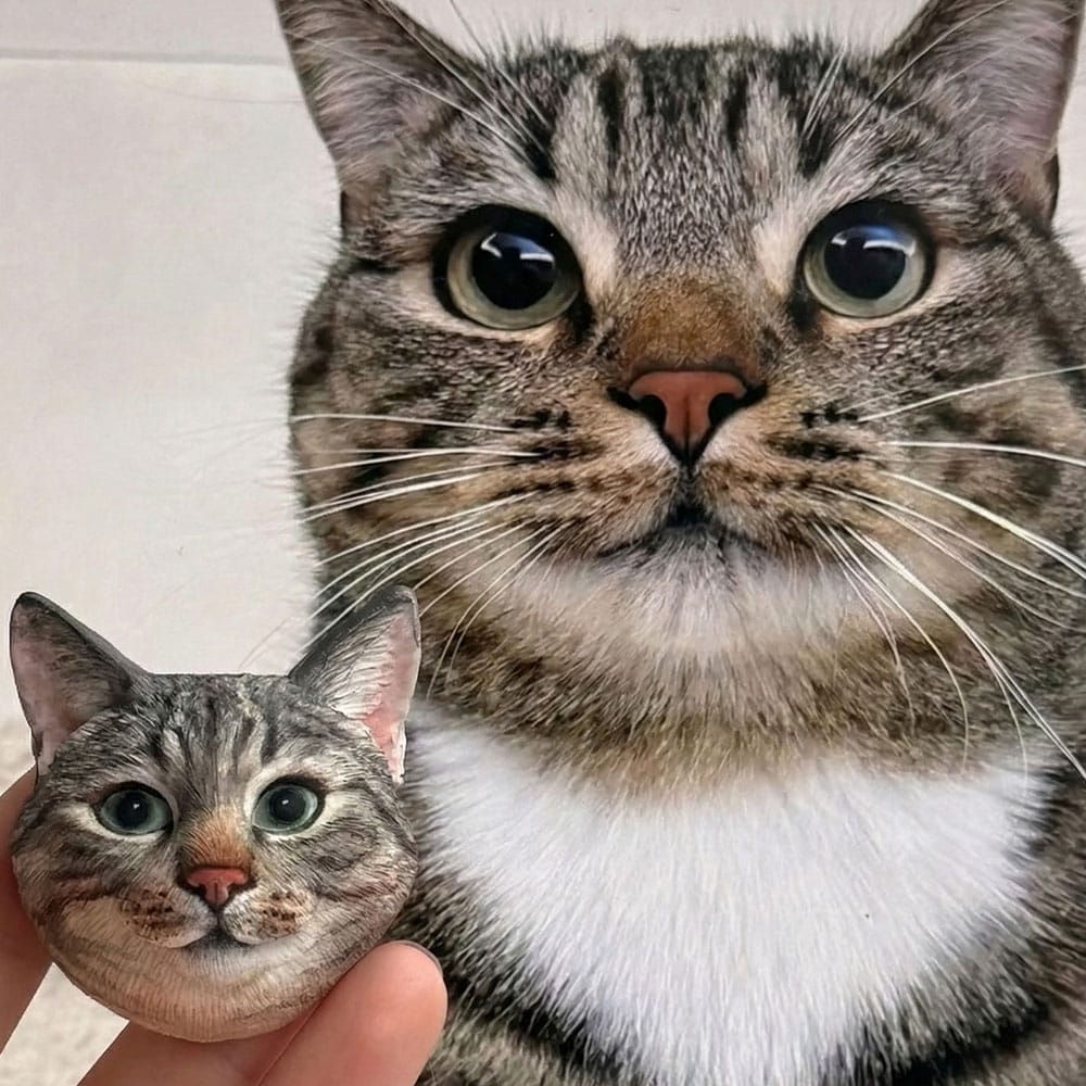 Custom Pet Head Sculpture