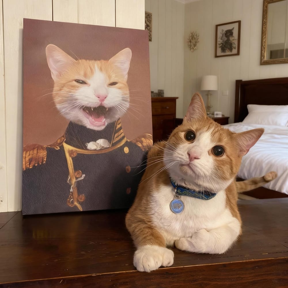 The Admiral - Custom Renaissance Pet Portrait