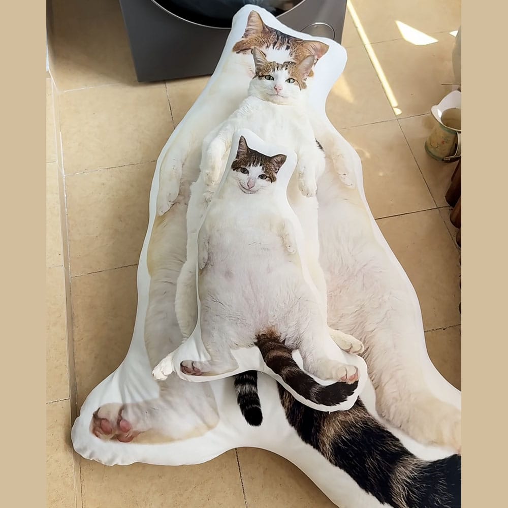 Custom Cat Shaped Memorial Pillow for Pet Owners from Pet Picture