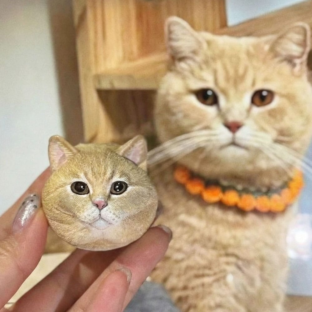 Custom Pet Head Sculpture