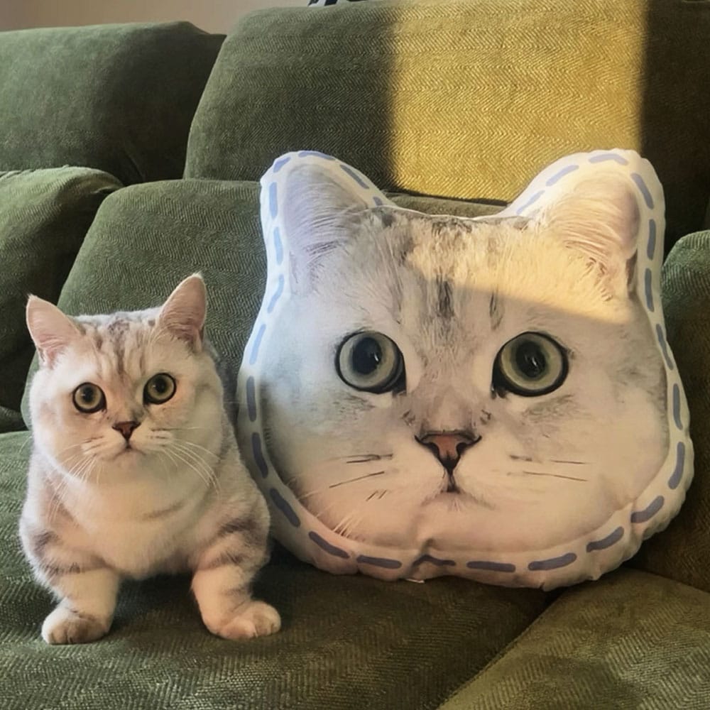 Custom Cat Shaped Pillow