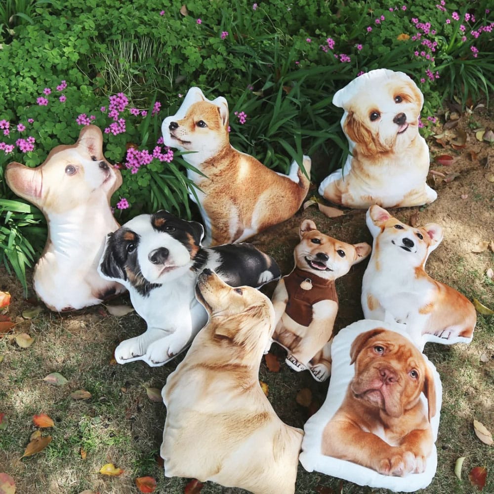 Custom Dog Shaped Memorial Pillow for Pet Owners from Pet Picture
