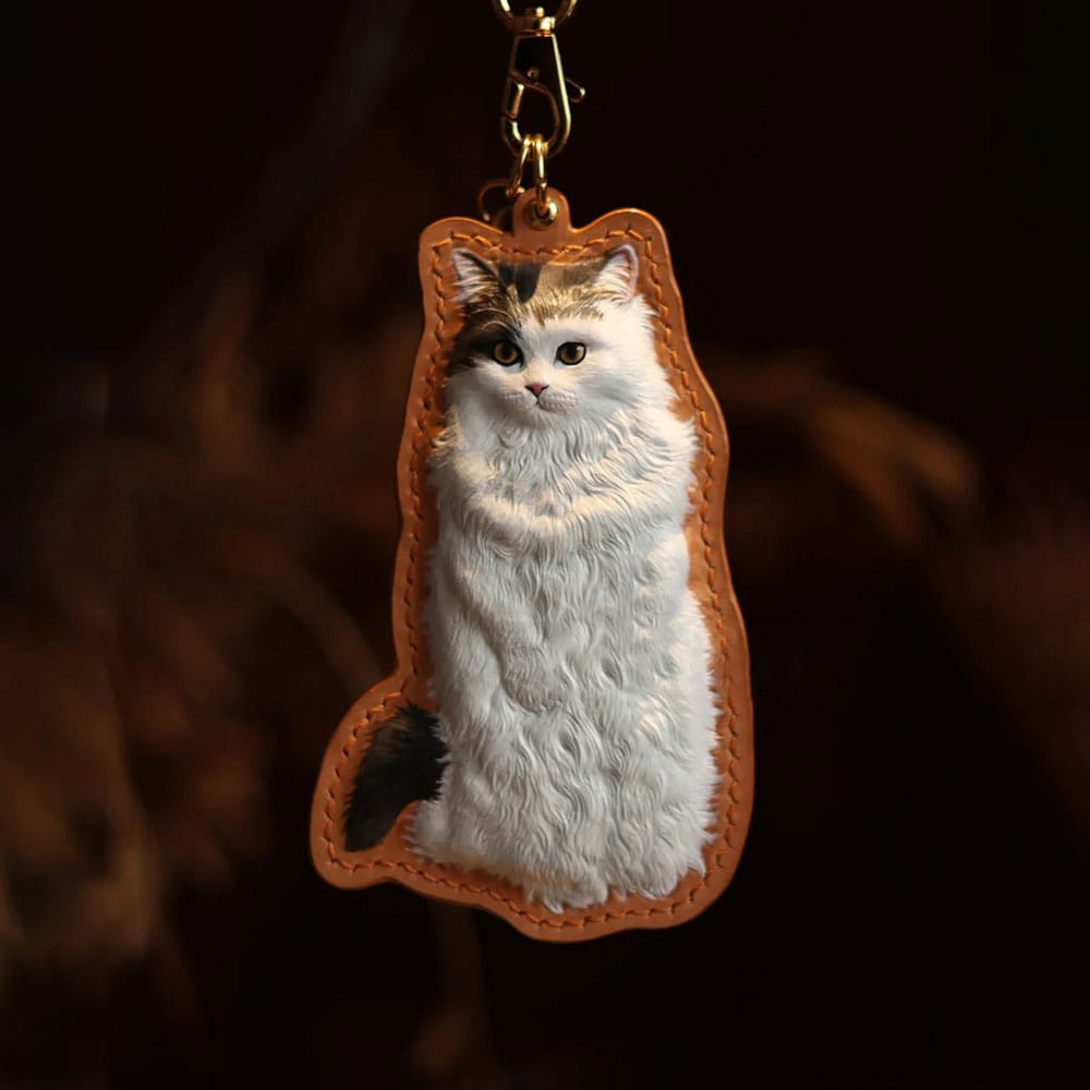 Custom 3D Hand-Carved Leather Pet Portrait
