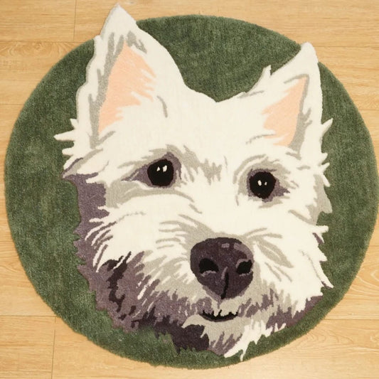 Custom Round Tufted Pet Rug