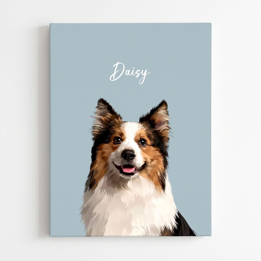 Modern Style Custom Pet Portrait