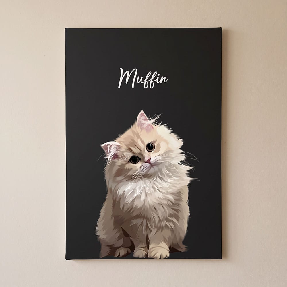 Modern Style Custom Pet Portrait