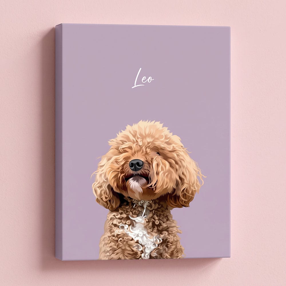 Modern Style Custom Pet Portrait