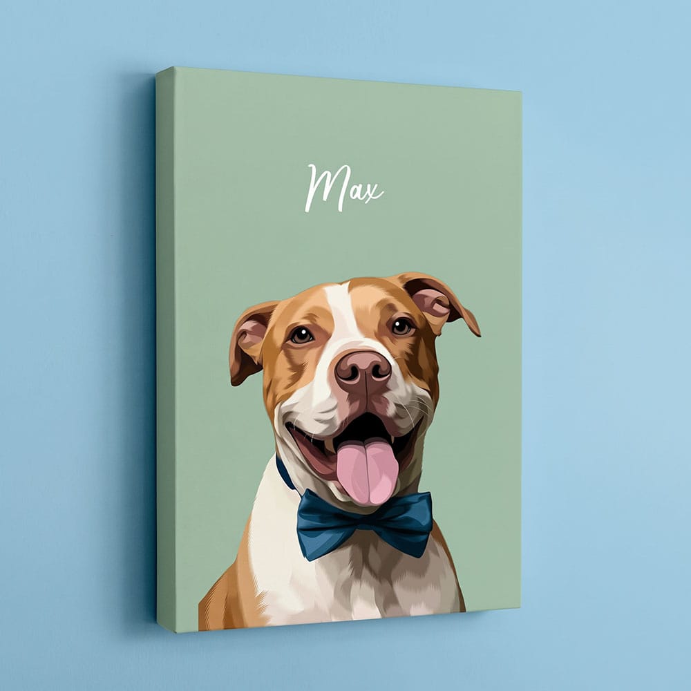 Modern Style Custom Pet Portrait