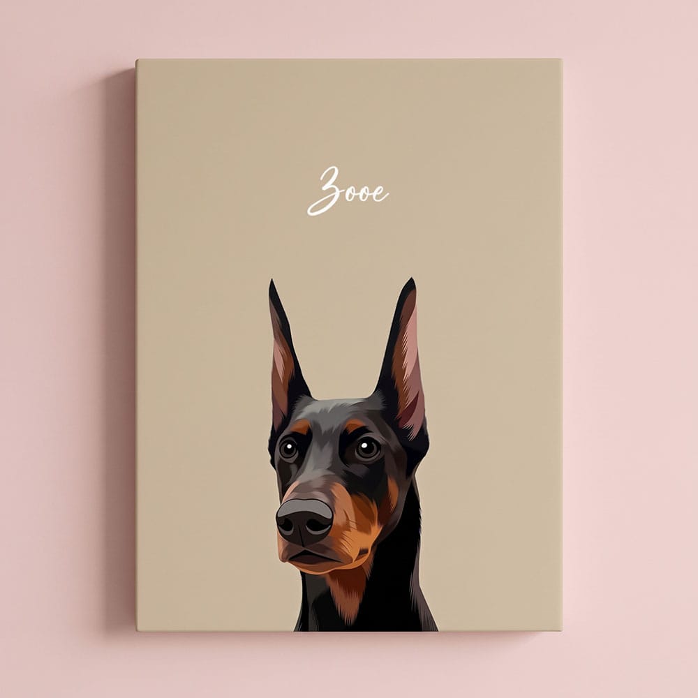 Modern Style Custom Pet Portrait