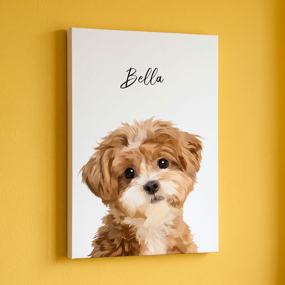 Modern Style Custom Pet Portrait