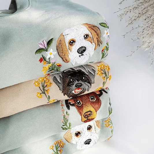 Pet Memorial Embroidered Crewneck