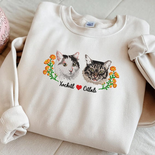 Pet Memorial Embroidered Crewneck