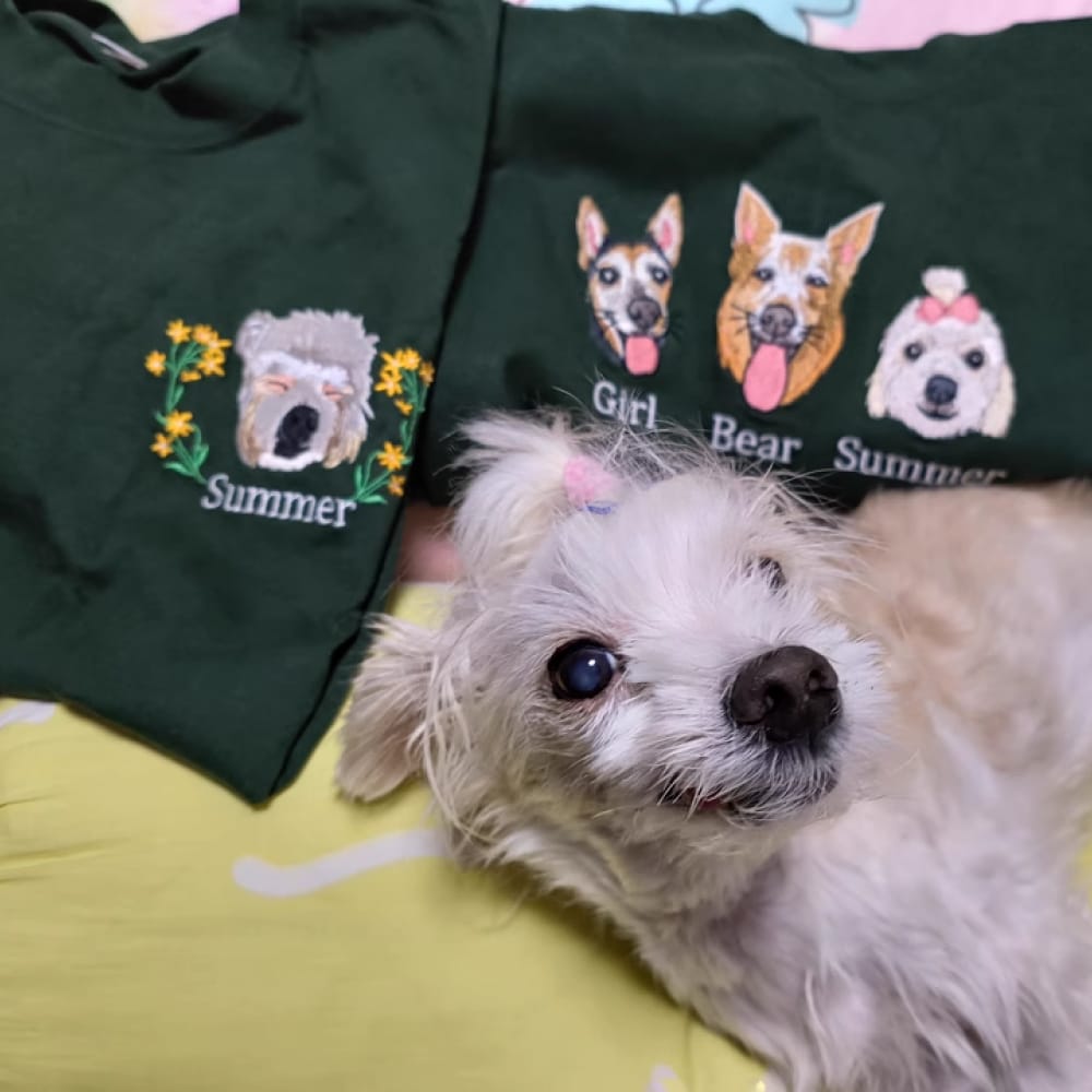 Pet Memorial Embroidered Crewneck