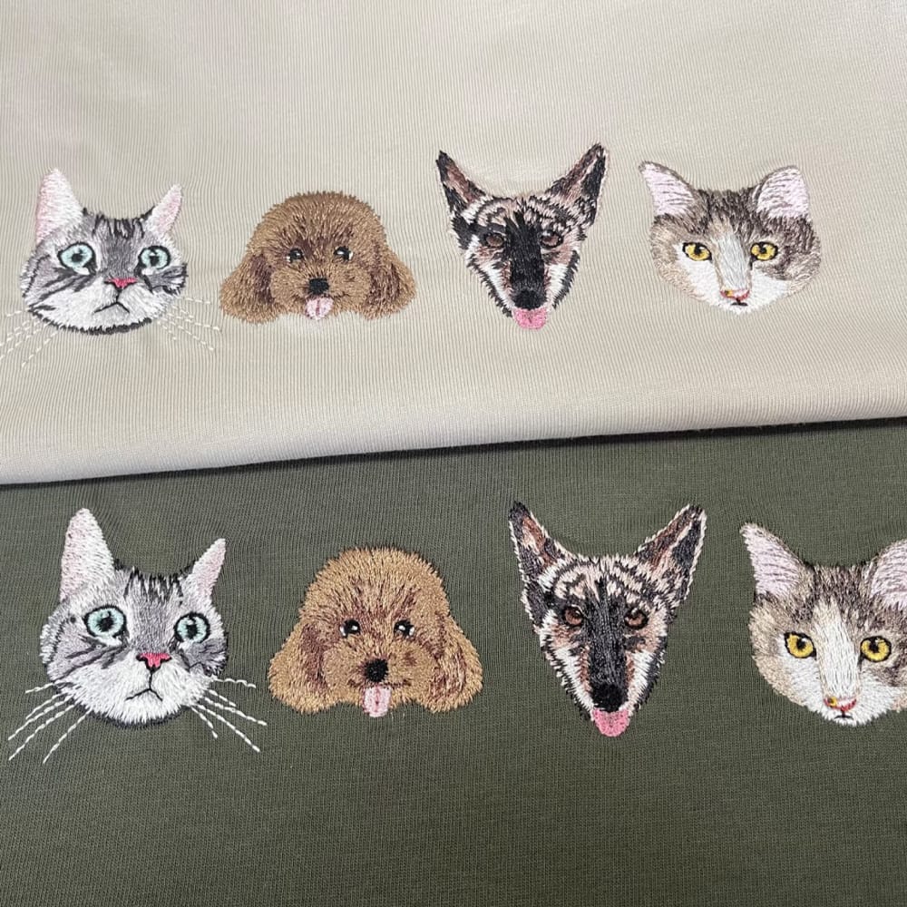 Embroidered Pet Portrait Hoodie