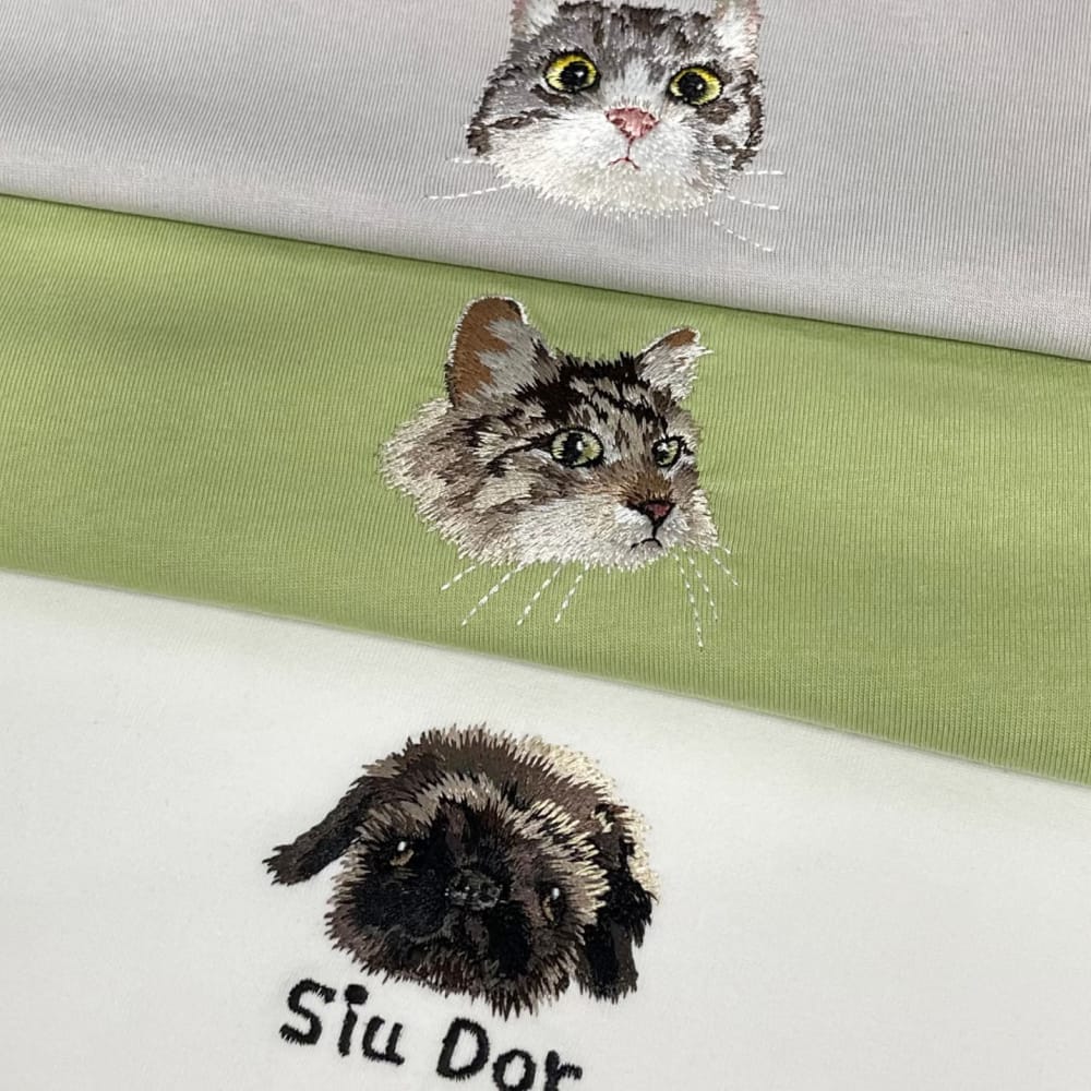 Embroidered Pet Portrait Sweatshirt