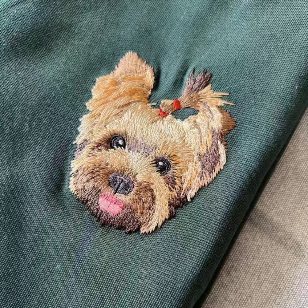 Embroidered Pet Portrait Sweatshirt
