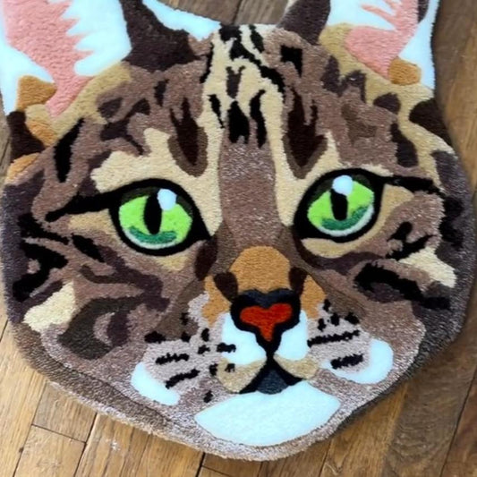 Custom Pet Portrait Tufted Rug